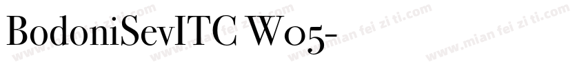 BodoniSevITC W05字体转换